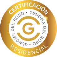 Sello de certificación residencial Genoma del Robo.