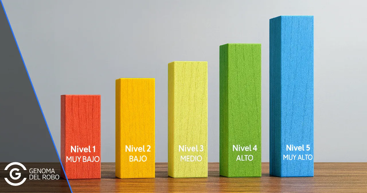 NIveles de seguridad residencial, del 1 al 5.